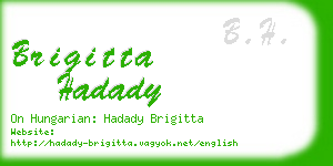 brigitta hadady business card